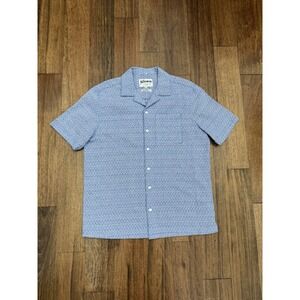 The Stronghold Los Angeles Shirt Mens Medium Blue Button Up Short Sleeve